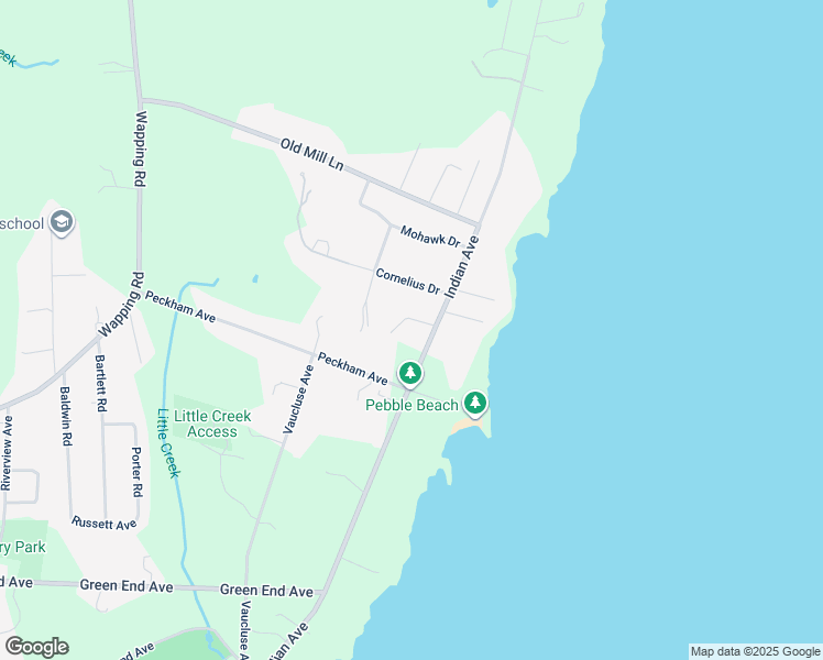 map of restaurants, bars, coffee shops, grocery stores, and more near 22 Indian Avenue in Middletown