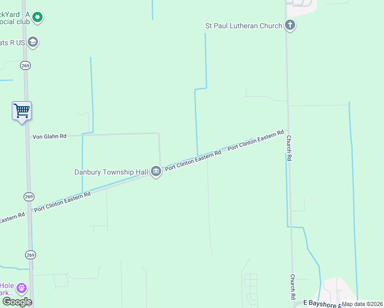 map of restaurants, bars, coffee shops, grocery stores, and more near 6141 Port Clinton Eastern Road in Lakeside Marblehead
