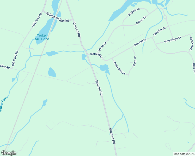 map of restaurants, bars, coffee shops, grocery stores, and more near 540 Slocum Road in North Kingstown