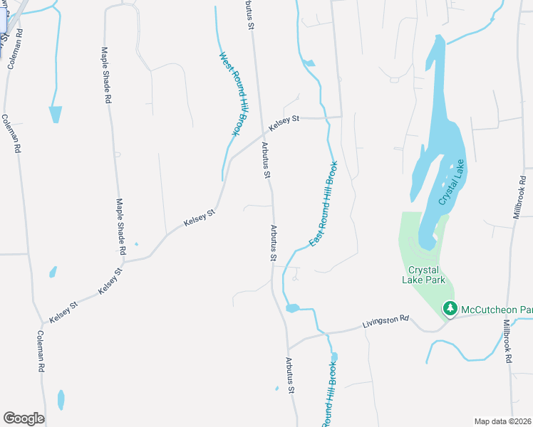 map of restaurants, bars, coffee shops, grocery stores, and more near 539 Arbutus Street in Middletown