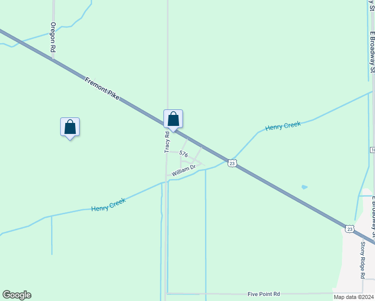 map of restaurants, bars, coffee shops, grocery stores, and more near 6961 Wagoner Drive in Perrysburg