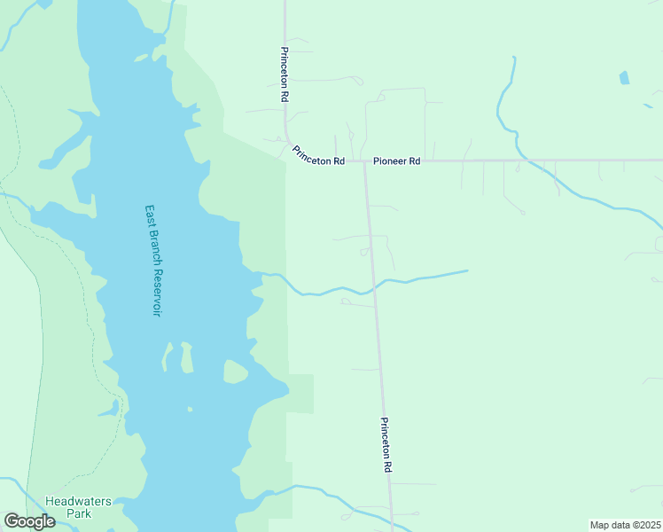 map of restaurants, bars, coffee shops, grocery stores, and more near 12982 Princeton Road in Huntsburg
