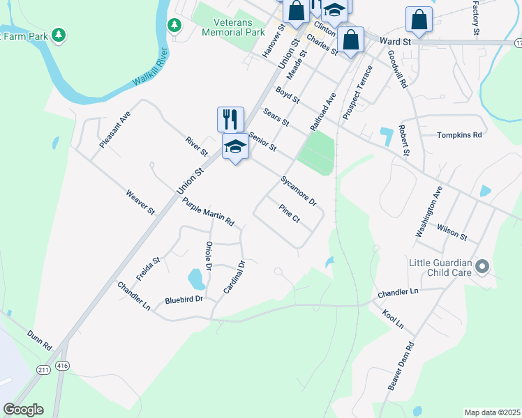 map of restaurants, bars, coffee shops, grocery stores, and more near in Montgomery