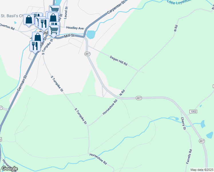 map of restaurants, bars, coffee shops, grocery stores, and more near in Sullivan County