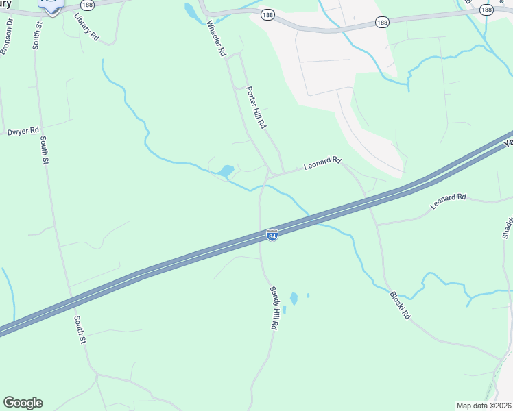 map of restaurants, bars, coffee shops, grocery stores, and more near 60 Sandy Hill Road in Middlebury