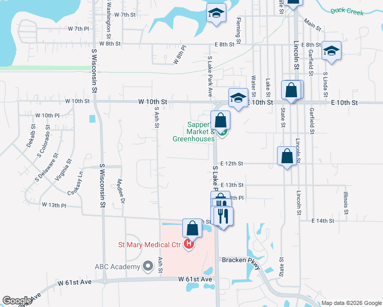 map of restaurants, bars, coffee shops, grocery stores, and more near 150 Polly Ln in Hobart