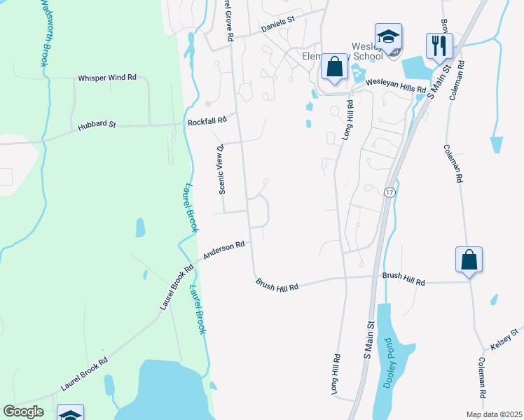 map of restaurants, bars, coffee shops, grocery stores, and more near 772 Laurel Grove Road in Middletown