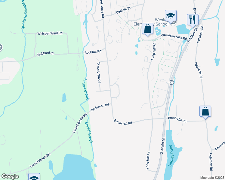 map of restaurants, bars, coffee shops, grocery stores, and more near 772 Laurel Grove Road in Middletown