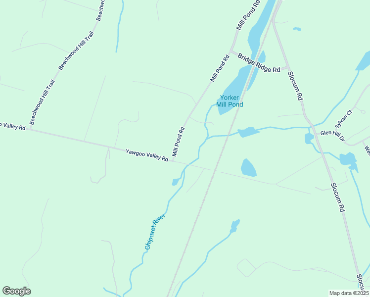 map of restaurants, bars, coffee shops, grocery stores, and more near 155A Yawgoo Valley Road in Exeter