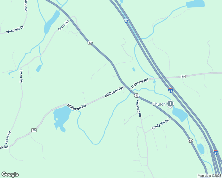 map of restaurants, bars, coffee shops, grocery stores, and more near 24 Milltown Road in Holmes