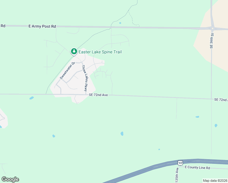 map of restaurants, bars, coffee shops, grocery stores, and more near 3010 East Pine Avenue in Des Moines