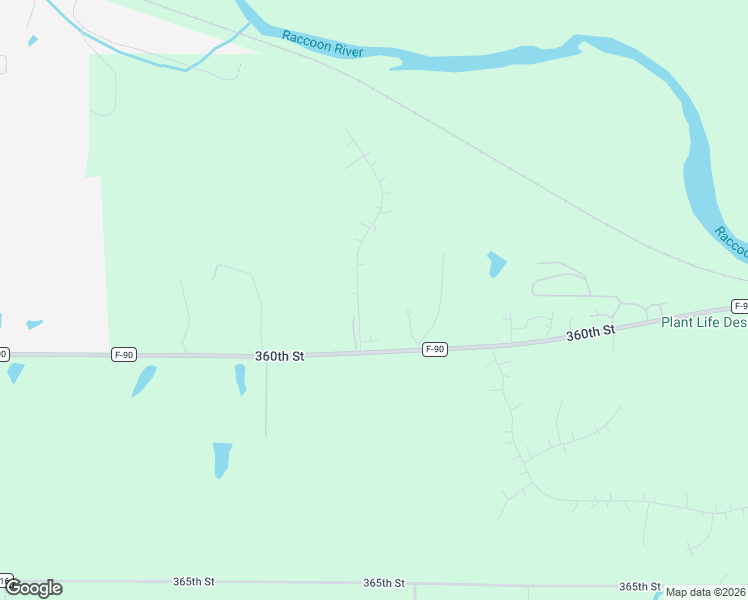 map of restaurants, bars, coffee shops, grocery stores, and more near 28527 360th Street in Booneville