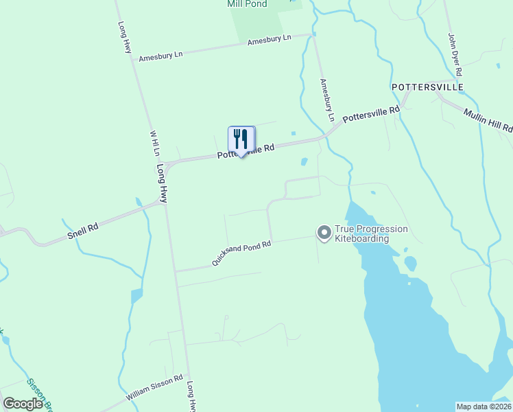 map of restaurants, bars, coffee shops, grocery stores, and more near 60 Quicksand Pond Road in Little Compton