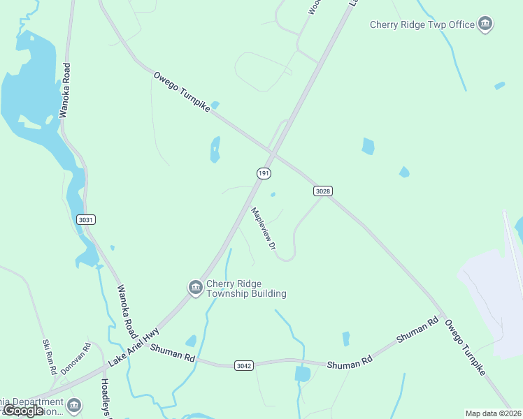 map of restaurants, bars, coffee shops, grocery stores, and more near 13 Cherry Dr in Honesdale