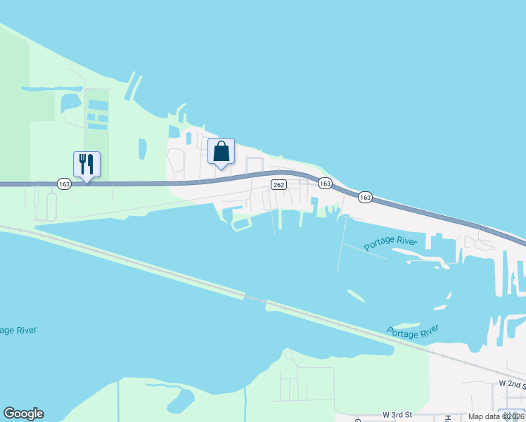 map of restaurants, bars, coffee shops, grocery stores, and more near 1220 West Richey Road in Port Clinton