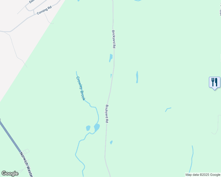 map of restaurants, bars, coffee shops, grocery stores, and more near 125 Brickyard Road in Preston