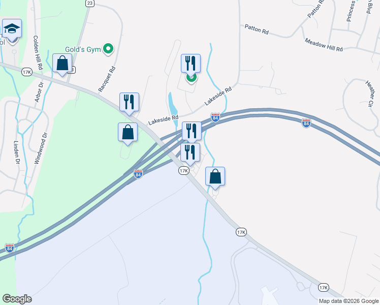 map of restaurants, bars, coffee shops, grocery stores, and more near 14 Tighe Avenue in Newburgh