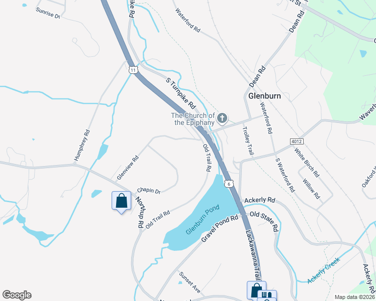 map of restaurants, bars, coffee shops, grocery stores, and more near 1013 Chapin Drive in Clarks Summit