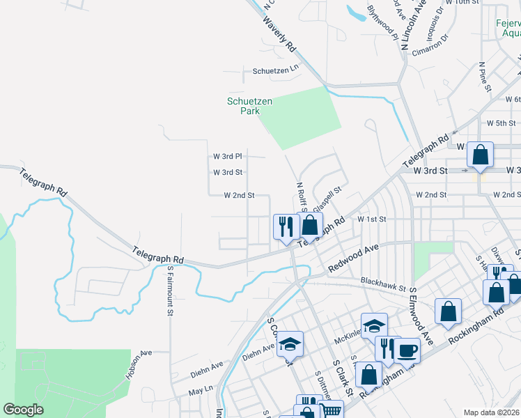 map of restaurants, bars, coffee shops, grocery stores, and more near 101-103 S Concord St in Davenport
