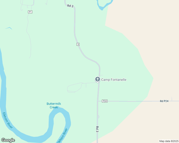 map of restaurants, bars, coffee shops, grocery stores, and more near 9677 County Road 3 in Nickerson