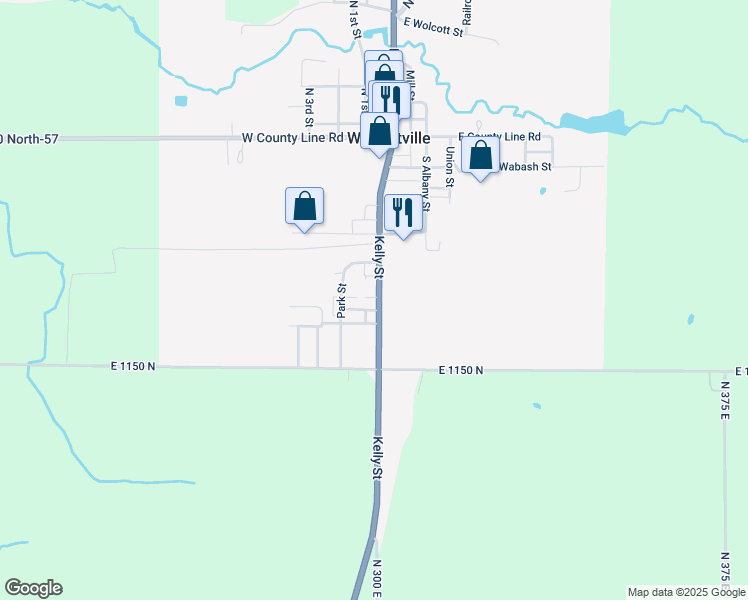 map of restaurants, bars, coffee shops, grocery stores, and more near 134-198 Lovette St in Wolcottville