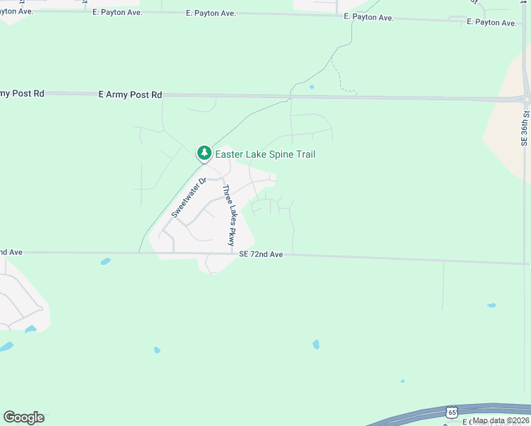 map of restaurants, bars, coffee shops, grocery stores, and more near 2850 East Pine Avenue in Des Moines