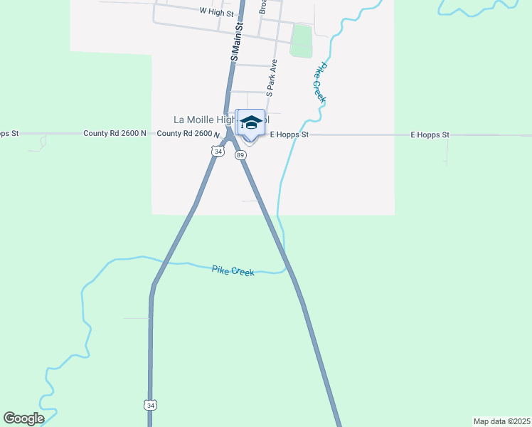 map of restaurants, bars, coffee shops, grocery stores, and more near 801 South Main Street in La Moille