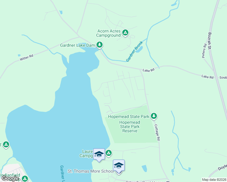 map of restaurants, bars, coffee shops, grocery stores, and more near 17 Bogue Street in Bozrah