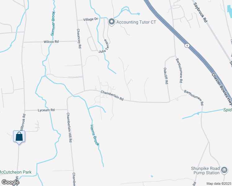 map of restaurants, bars, coffee shops, grocery stores, and more near 278 Chamberlain Road in Middletown