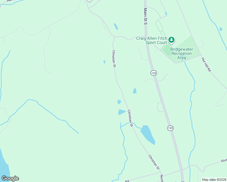 map of restaurants, bars, coffee shops, grocery stores, and more near 245 Christian Street in Bridgewater
