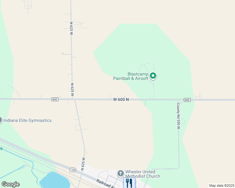 map of restaurants, bars, coffee shops, grocery stores, and more near 589 West 600 North in Hobart