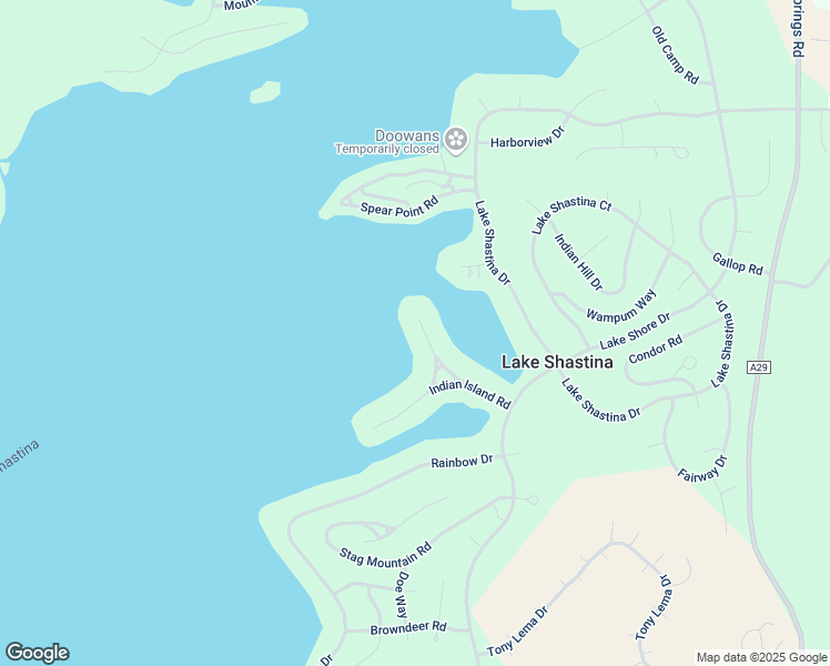 map of restaurants, bars, coffee shops, grocery stores, and more near 5039 Indian Island Drive in Weed