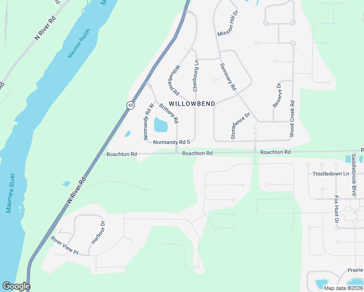map of restaurants, bars, coffee shops, grocery stores, and more near 25571-25601 Brittany Rd in Perrysburg