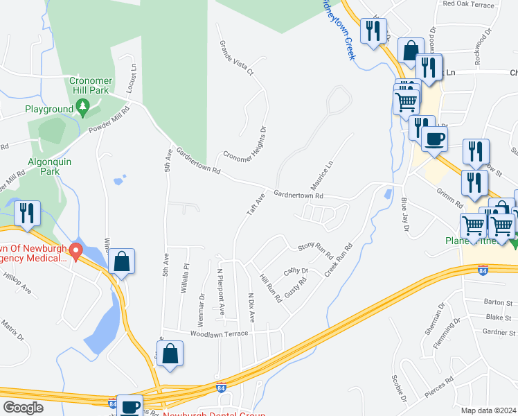 92 Taft Avenue, Newburgh NY Walk Score