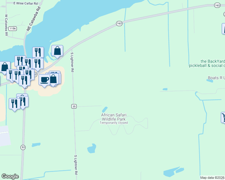 map of restaurants, bars, coffee shops, grocery stores, and more near in Lakeside Marblehead