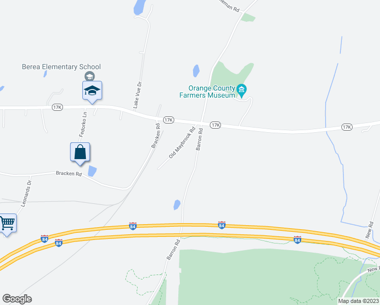 map of restaurants, bars, coffee shops, grocery stores, and more near 5 Barron Road in Montgomery