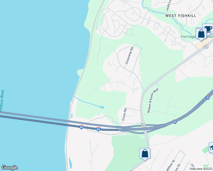 map of restaurants, bars, coffee shops, grocery stores, and more near 108 Sterling Street in Dutchess County