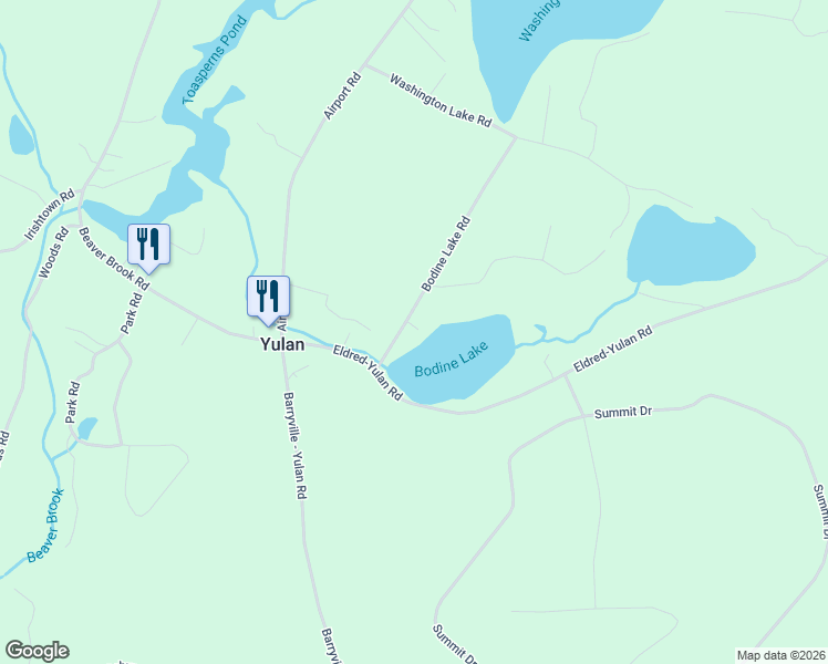 map of restaurants, bars, coffee shops, grocery stores, and more near 6 Lakeside Lane in Highland