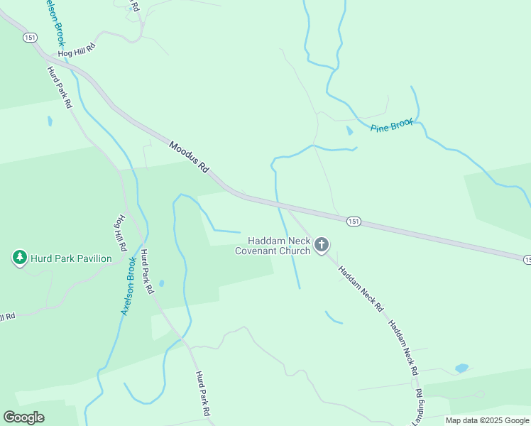 map of restaurants, bars, coffee shops, grocery stores, and more near 383 Moodus Road in East Hampton