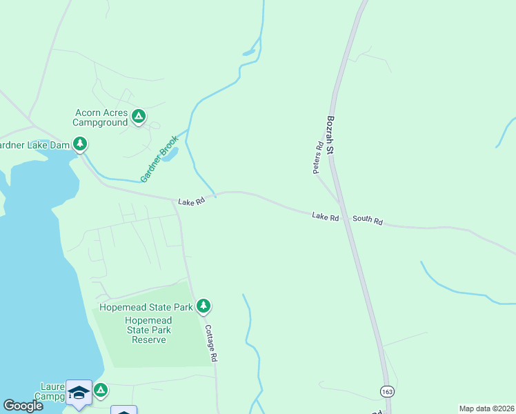 map of restaurants, bars, coffee shops, grocery stores, and more near 32 Lake Road in Bozrah