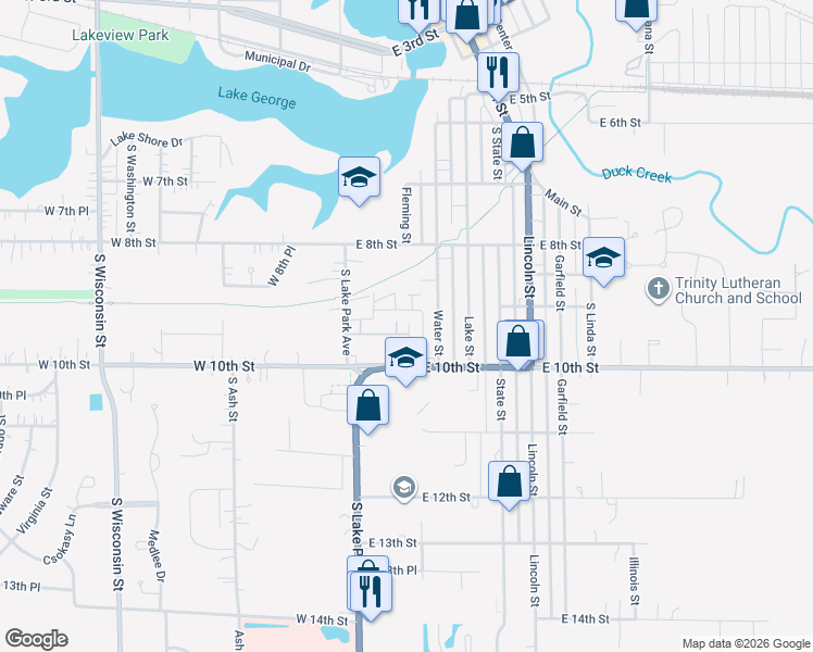 map of restaurants, bars, coffee shops, grocery stores, and more near 951 Fleming Street in Hobart