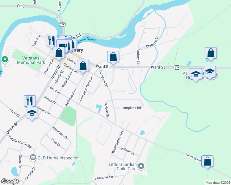 map of restaurants, bars, coffee shops, grocery stores, and more near 14 Autumn Leaf Court in Montgomery