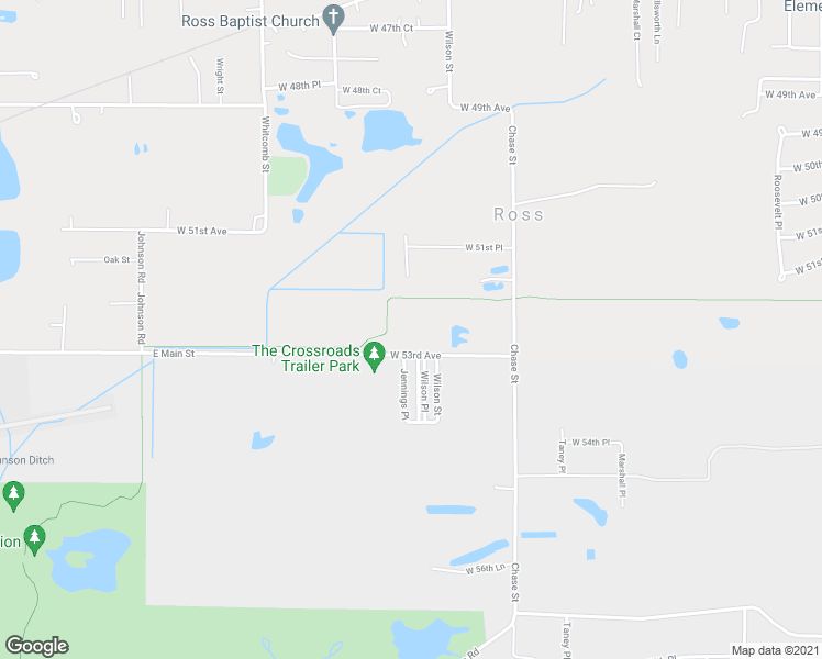 map of restaurants, bars, coffee shops, grocery stores, and more near 3240 West 53rd Avenue in Merrillville