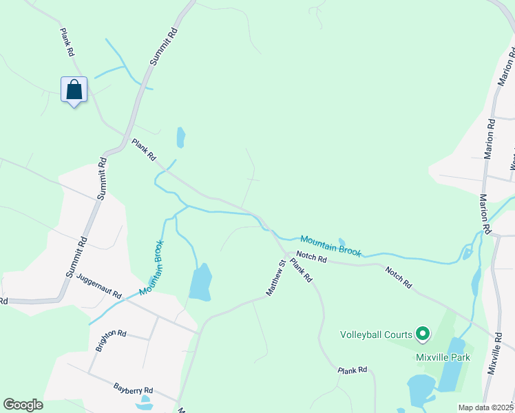 map of restaurants, bars, coffee shops, grocery stores, and more near 1610 Plank Road in Cheshire