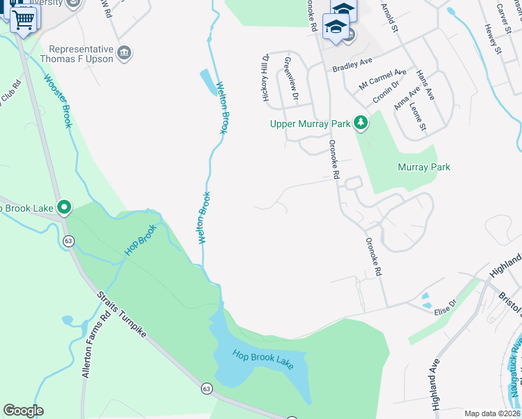 map of restaurants, bars, coffee shops, grocery stores, and more near 101 Taft Pointe in Waterbury