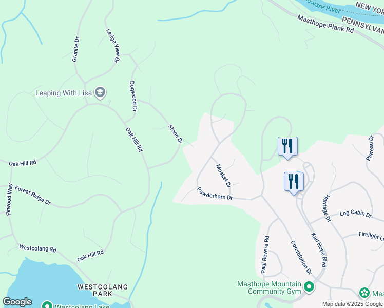 map of restaurants, bars, coffee shops, grocery stores, and more near 105 Crestview Court in Hawley