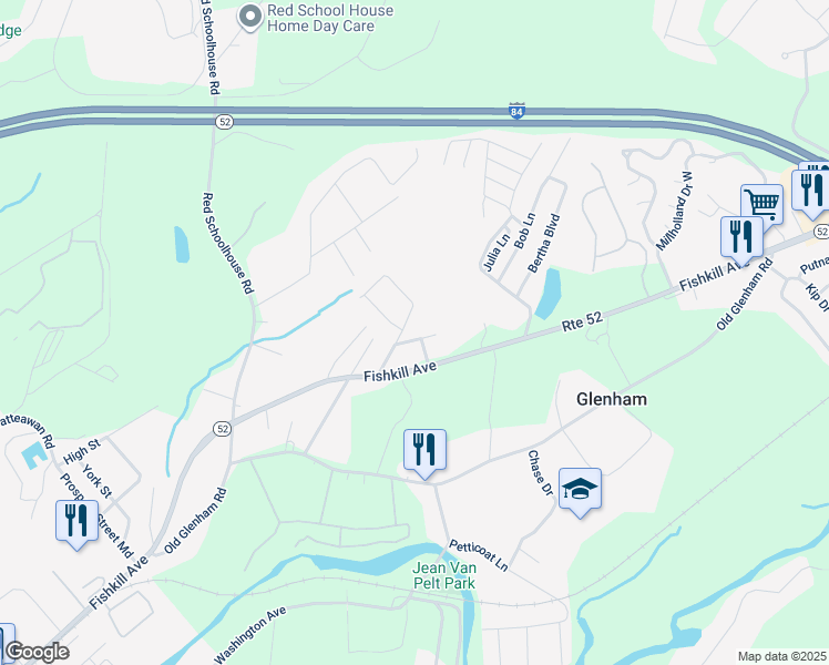 map of restaurants, bars, coffee shops, grocery stores, and more near 3 Rockwell Place in Beacon