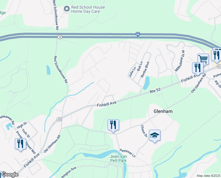 map of restaurants, bars, coffee shops, grocery stores, and more near 14 Haskin Place in Beacon