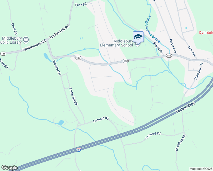 map of restaurants, bars, coffee shops, grocery stores, and more near 63 Cross Road in Middlebury