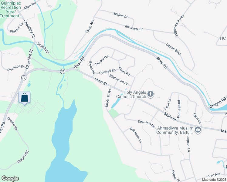 map of restaurants, bars, coffee shops, grocery stores, and more near 770 Main Street in Meriden